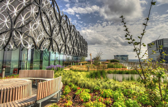 urban city rooftop garden
